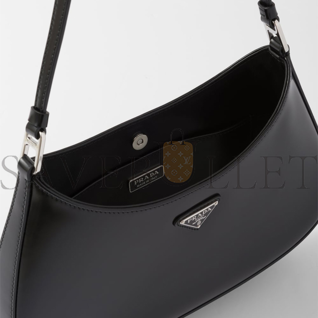 PRADA CLEO BRUSHED LEATHER SHOULDER BAG 1BC499 (27*22*6cm)